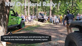 Learning New Winching Techniques At North West Overland Rally