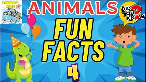 Interesting Animals | Fun Facts For Kids 04 | Did You Know?