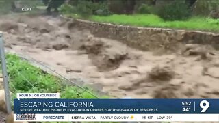 Heavy rains, flooding prompt evacuations in California