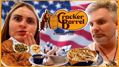 Brits Try [CRACKER BARREL] For The First Time! Vlog