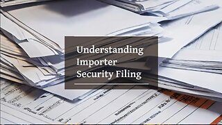 Navigating the world of Importer Security Filing