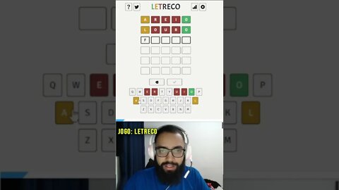 Tentei jogar LETRECO 🧠😳 de novo #letreco #shorts