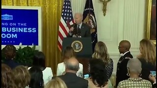 Biden Incoherently Ends His Speech