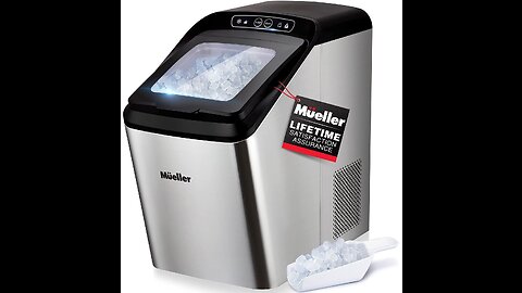 Oraimo Nugget Ice Maker, Ice Makers Countertop, 26 Lbs Chewable Ice per Day with 3Qt Water Rese...