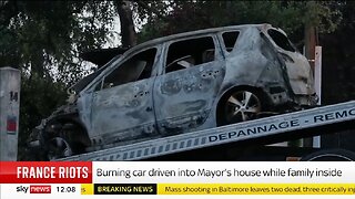 France Rioters Crash Car Into Mayor's Home, Injuring His Family