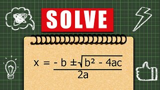 How to use the quadratic formula to find the roots