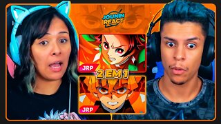 NOVA REVELAÇÃO | JRP - Rap do Tanjiro feat. JKZ & Rap do Zenitsu | [React Rap Nerd] 🔥