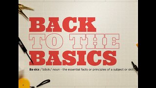 Back to the Basics -Scripture