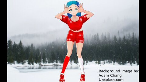 Anime Christmas Dancer! [Custom Model!] [Sapphirina! Christmas Dancer Version!]