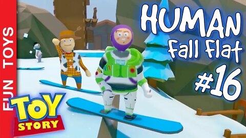 Human Fall Flat #16 - Buzz Lightyear e Woody de TOY STORY na NOVA fase OFICIAL e um final SURPRESA!