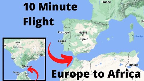 Helicopter to Africa; 2 Continents in less than 10 Minutes; Crossing The Strait of Gibraltar