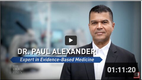 Dr. Paul Alexander Genetic COVID Vaccines May Damage Children's Innate Immunity