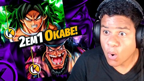 2 EM 1 OKABE! BARBA NEGRA - Nova Era + BROLY - Green| React Anime Pro