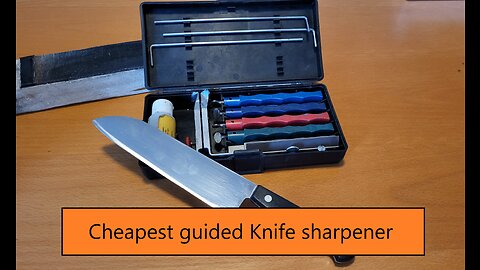 Cheapest guided knife sharpener!! [Lansky sharpening System]