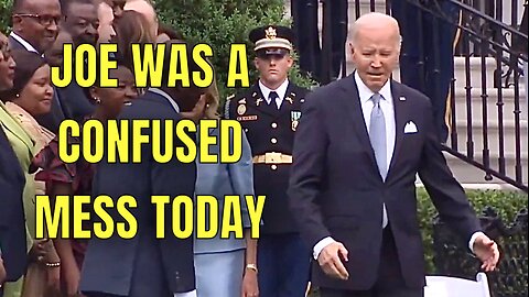 A CONFUSED Joe Biden Aimlessly wanders the White House grounds Today