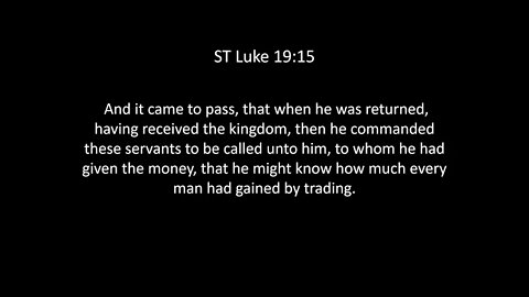 ST Luke Chapter 19