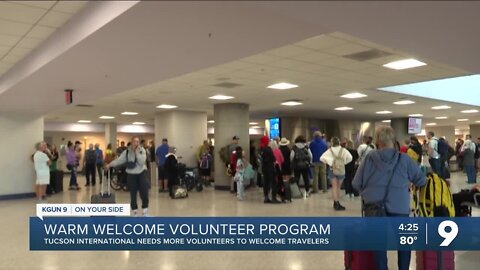 Tucson International Airport volunteer program needs communities help ahead of holiday travel