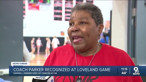 Loveland Girls Basketball team recognizes family of coach who died of cancer