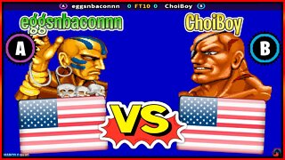 Street Fighter II': Hyper Fighting (eggsnbaconnn Vs. ChoiBoy) [U.S.A. Vs. U.S.A.]