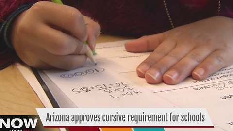 Arizona amends education standards, adds cursive requirement
