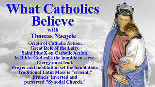 Origin of Catholic Action. Great Role of the Laity. Saint Pius X on Catholic Action. In Bible, God calls the humble to serve. Clergy must lead. Prayer and meditation set the foundation. Traditional Latin Mass is "crucial." Francis' inverted