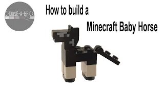 How to build a LEGO Minecraft Baby Horse? tutorial