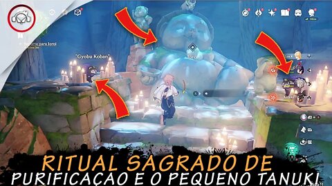 Genshin Impact, Ritual SAGRADO de purificação e o pequeno TANUKI | Super Dica PT-BR