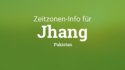 Jhang City Pakistan