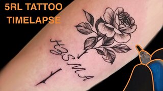 Stippling Tattoo - Time Lapse 5RL
