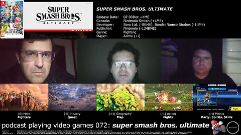 +11 002/004 011/013 003/007 podcast playing video games 072: super smash bross. ultimate