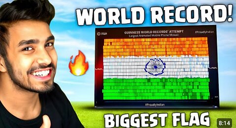 Techno made worlds biggest flags..😱🇮🇳