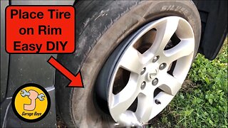 How To Put Tire On Rim DIY - Life Hack