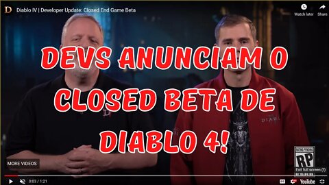 Diablo 4 - Estão abertas as inscrições para o Closed Beta do Diablo 4