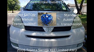 (196) 2005 Toyota Sienna XLE Limited AWD 7.3 Powerstroke Diesel (T444E) version