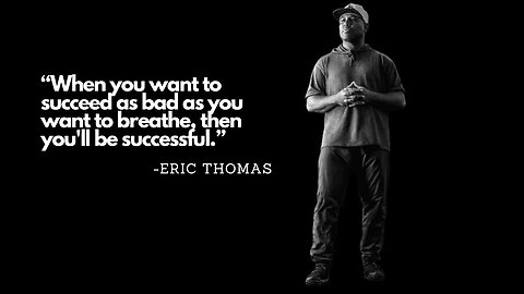 Eric Thomas Motivational Speech "I'm gonna tell You a Story"