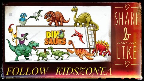 Dinosaurs fight Dinosaurs, Dinosaurs cartoon for Kids check highlight