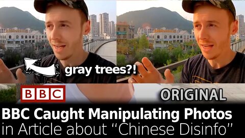 BBC Caught Manipulating Photos in Article about “Chinese Disinfo,” Then Deleting It