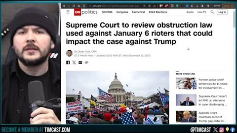 SUPREME COURT GRANTS CERT TO J6 DEFENDANT, SCOTUS COULD OVERTURN J6 OBSTRUCTION CASES HELPING TRUM..