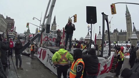 Freedom Convoy 2022 - We Denounce Flag Burning and Hatred. Dr. Gary Englehart Speaks.