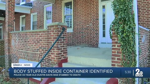 Baltimore Police ID man whose body was found stuffed inside storage container