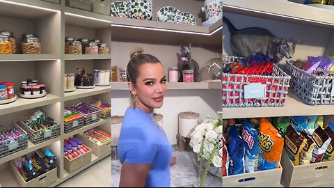 Inside Khloe Kardashian's Pantry with Her Playful Cat! | Exclusive Look