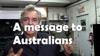 A message to Australian viewers