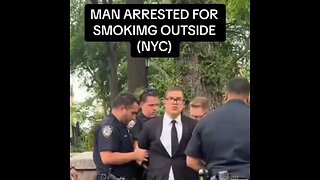 Man arrested in NYC for smoking outside the park!
