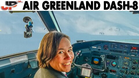 Piloting the AIR GREENLAND Dash 8 into Kangerlussuaq