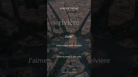 French - Word of the Day - Rivière #SHORTS