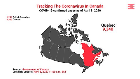 COVID 19 Confirmed Cases In Canada As Of April 8