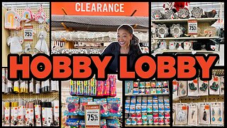 Hobby Lobby 75 Off Craft Section & MORE🏃🏽‍♀️🔥Hobby Lobby Clearance Shopping🏃🏽‍♀️🔥#hobbylobbyshopping