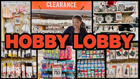 Hobby Lobby 75 Off Craft Section & MORE🏃🏽‍♀️🔥Hobby Lobby Clearance Shopping🏃🏽‍♀️🔥#hobbylobbyshopping