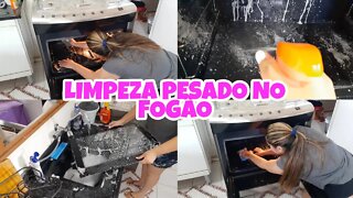 LIMPEZA PESADA NO FOGÃO | ESTAVA UM NOJO🤮 | MISTURINHA PODEROSA PARA LIMPAR AS TAMPINHAS