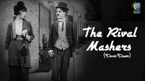 Charlie Chaplin - The Rival Mashers - Black and White - Silent Film - 1914
